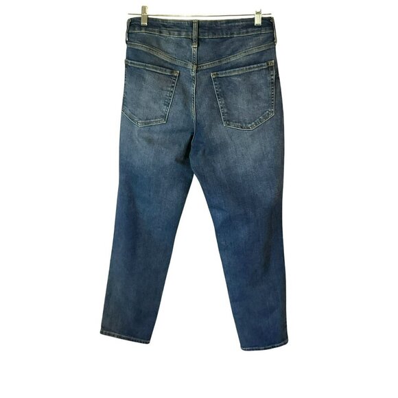 Old Navy Jeans Sz 10 OG Straight Leg Secret Smooth Pockets High Rise Medium Wash - Picture 5 of 10